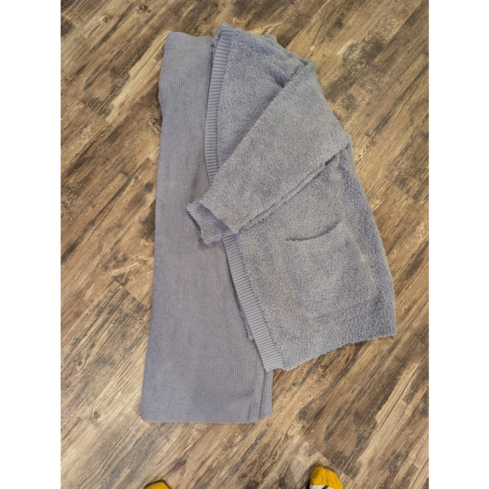 NWT Barefoot Dreams CozyChic Lite Cardigan & Pants Set Gray Size 3X